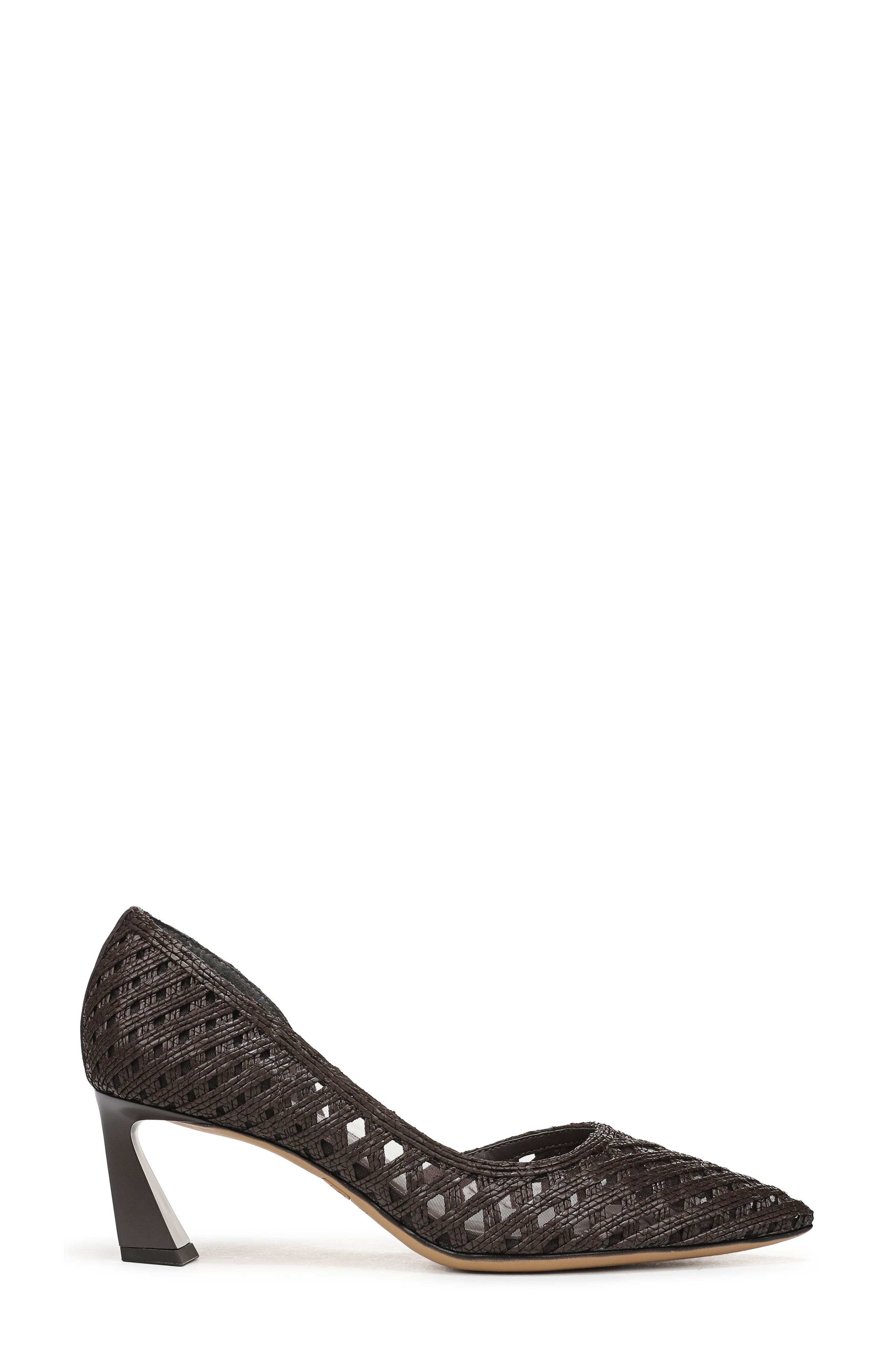 SARTO by Franco Sarto Tawny Pointed Toe Half d'Orsay Pump, Alternate, color, Espresso