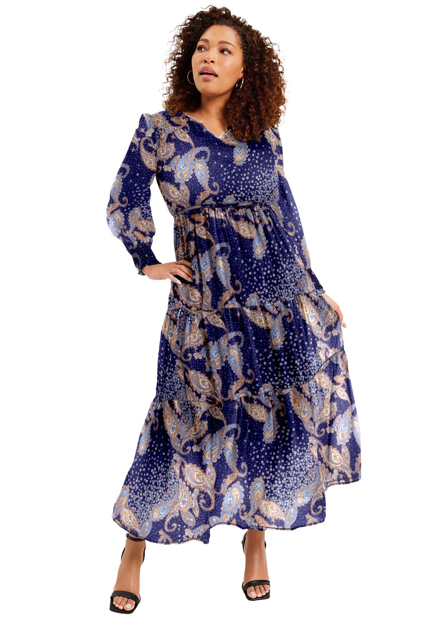 Tiered Maxi Dress - image 3