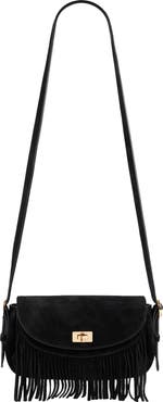 SANDRO Mini Mambo suede bag