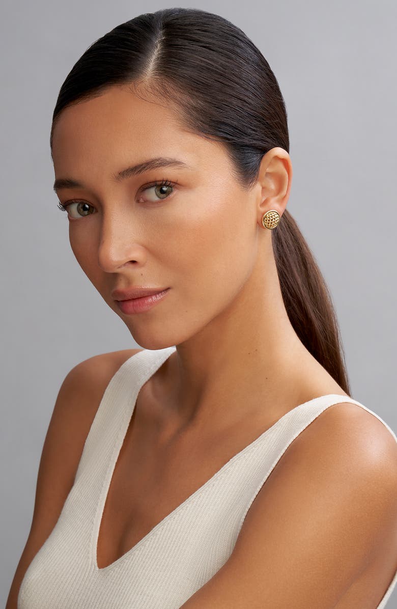 LAGOS Meridan Caviar Stud Earrings, Alternate, color, Gold