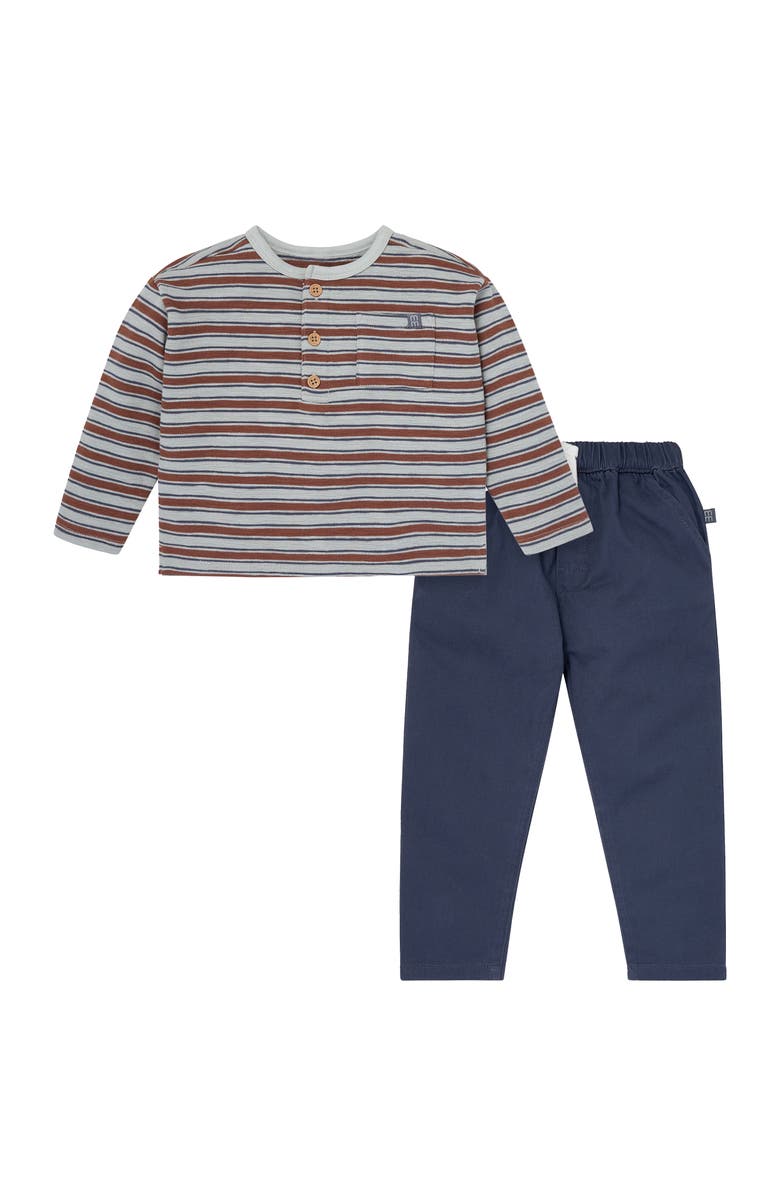Modern Moments<sup
™</sup
 by Gerber Henley Top and Pant Set, Alternate, color, Stripes