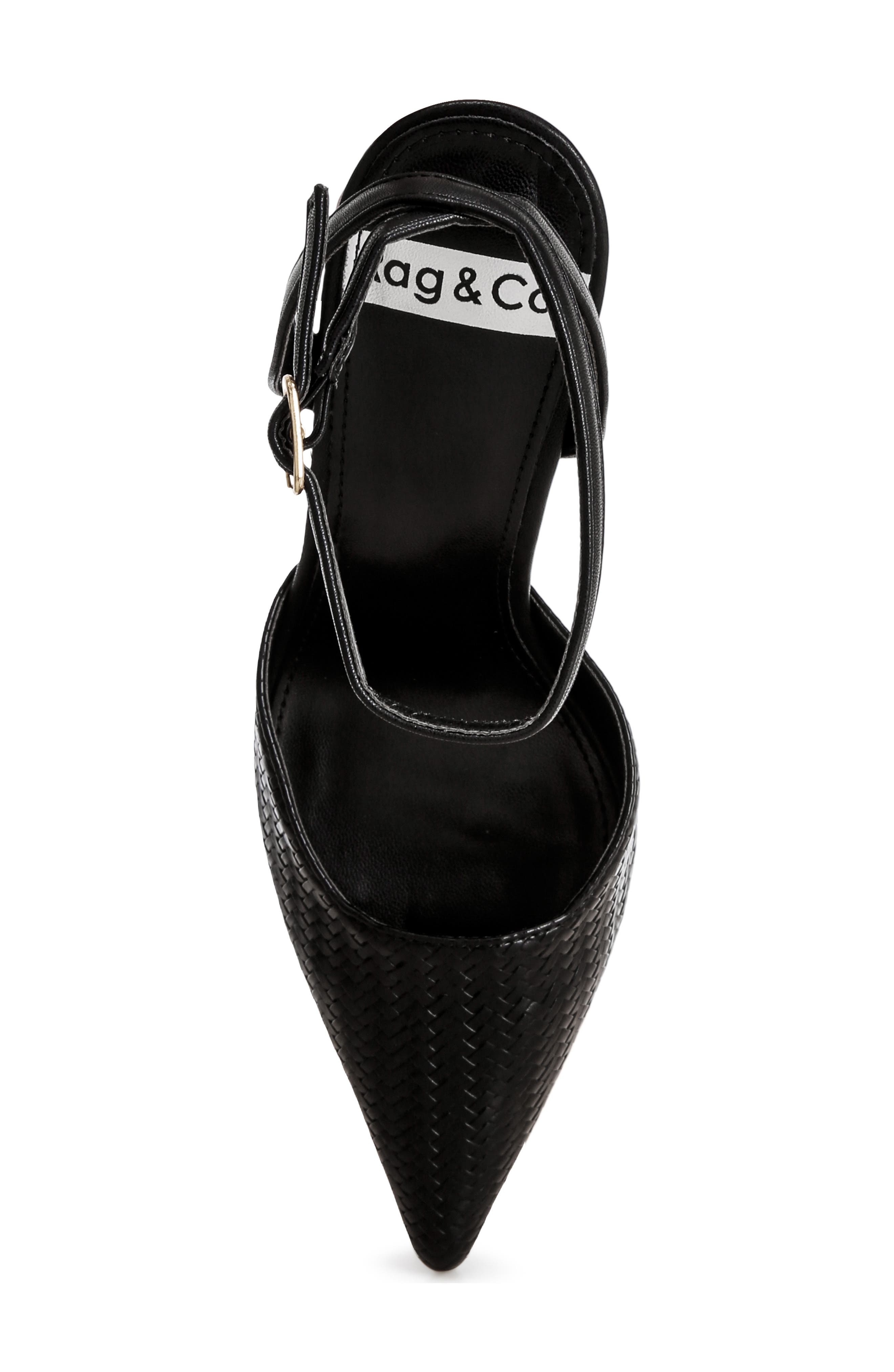 Boxwood Pointed Toe Pump, Alternate, color, BLACK WEAVE