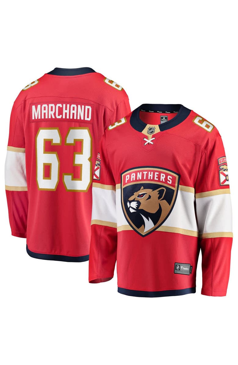 FANATICS Men's Fanatics Brad Marchand Red Florida Panthers Home Breakaway Jersey, Main, color, Red