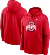 Nike Men's Nike Scarlet Ohio State Buckeyes Primetime Evergreen Club Fleece Pullover Hoodie