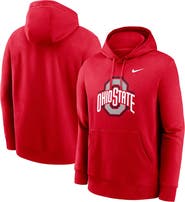 Nike Men's Nike Scarlet Ohio State Buckeyes Primetime Evergreen Club Fleece Pullover Hoodie