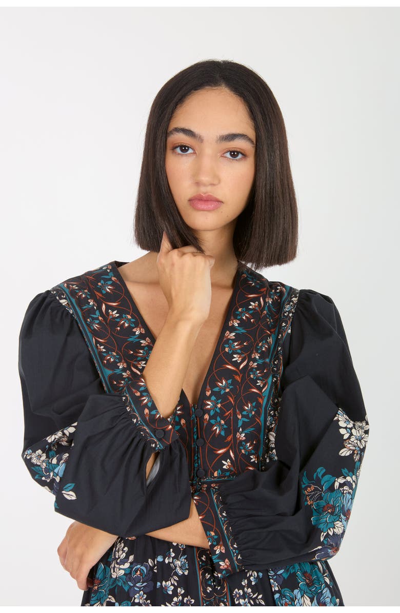 Super Natural by Secret Mission Zaria Dress, Alternate, color, Dark Navy Floral