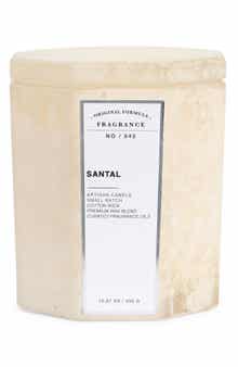 PORTOFINO CANDLES Santal Sandblasted Hexagonal Jar Candle