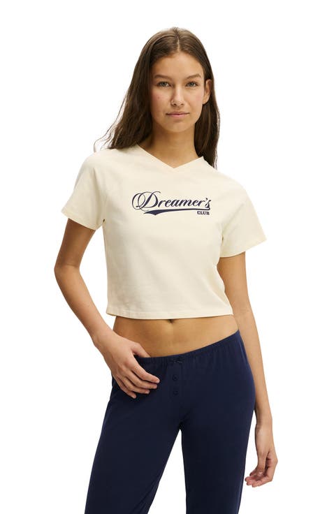 Women's Dreamy Soft V Neck Baby Tee