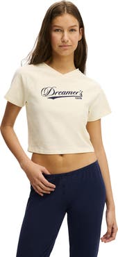 COTTON ON BODY Women's Dreamy Soft V Neck Baby Tee