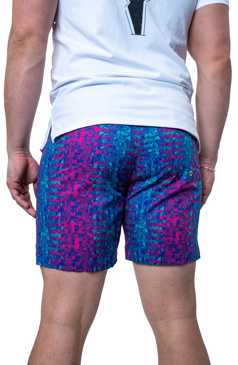 Maceoo Swim Lion Crossfade Multi Swim Trunks, Alternate, color, 
