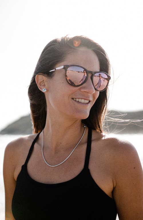 Smith Wander 55mm Chromapop™ Polarized Round Sunglasses In Multi