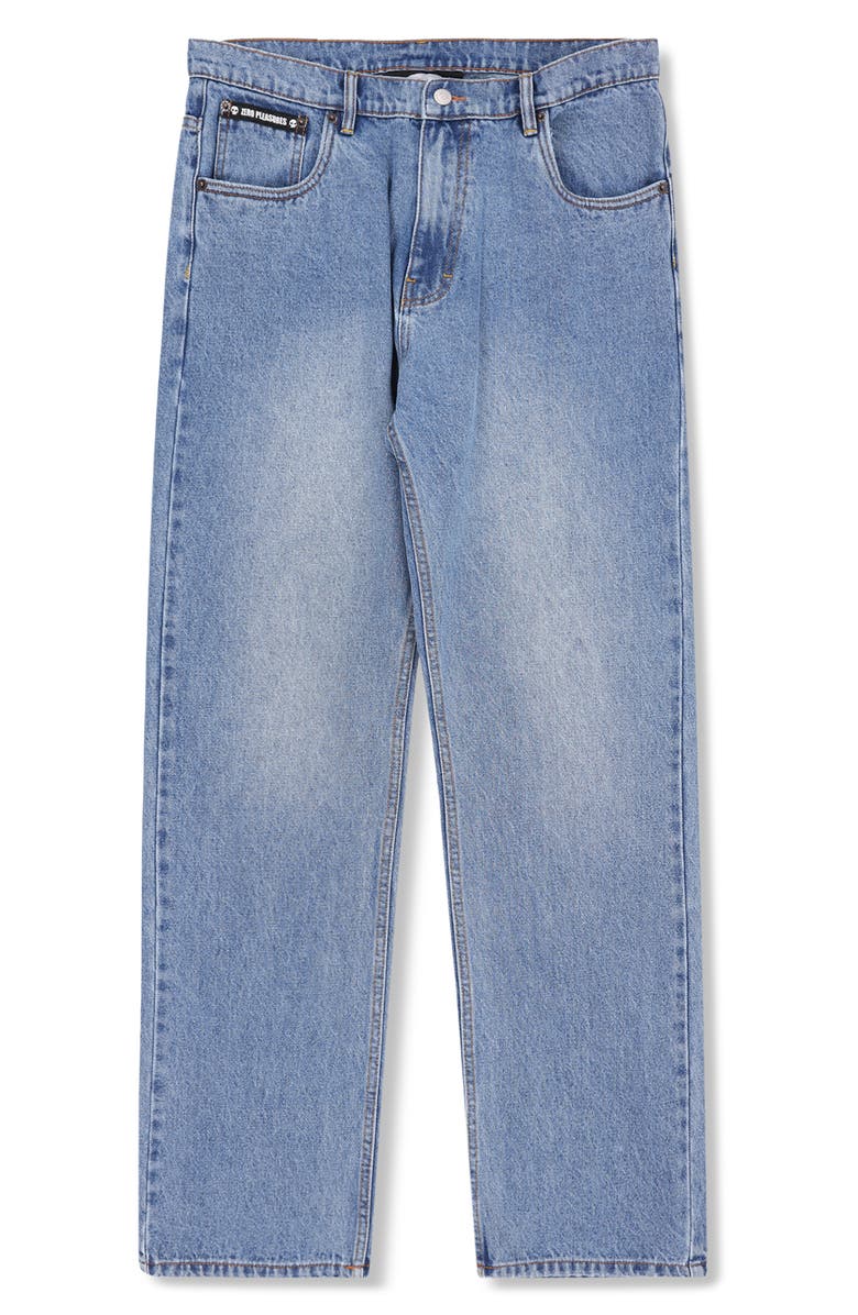 PLEASURES Rotten Straight Leg Jeans, Alternate, color, Indigo