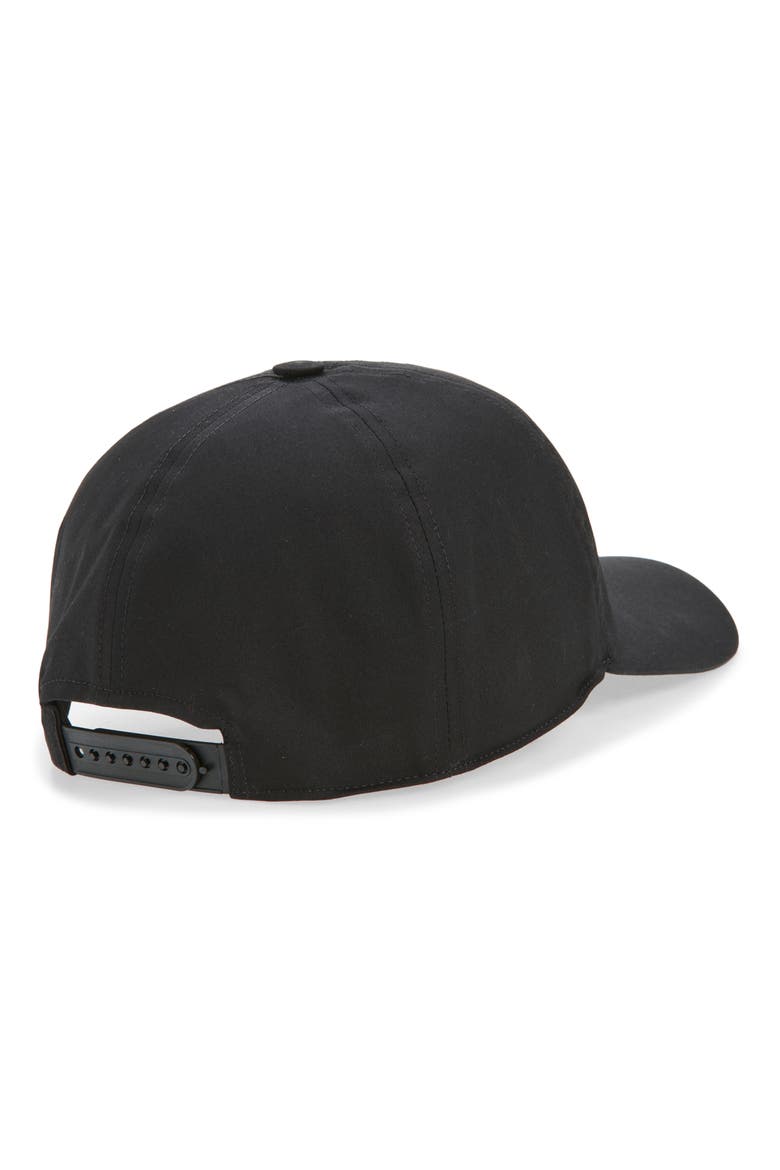 Embroidered Cotton Baseball Cap, Alternate, color, BLACK/ PEARL