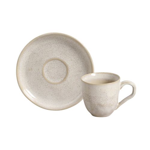 Porto Brasil Coffee Cup & Saucer Set Of 6 In Brown