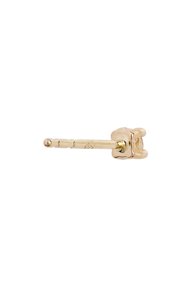 Classique Diamond Single Stud Earring, Alternate, color, YELLOW GOLD