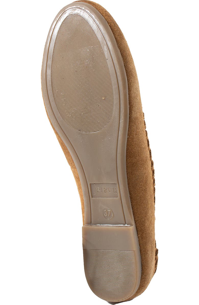 Jelavu Ella Whipstitch Ballet Flat, Alternate, color, Cognac