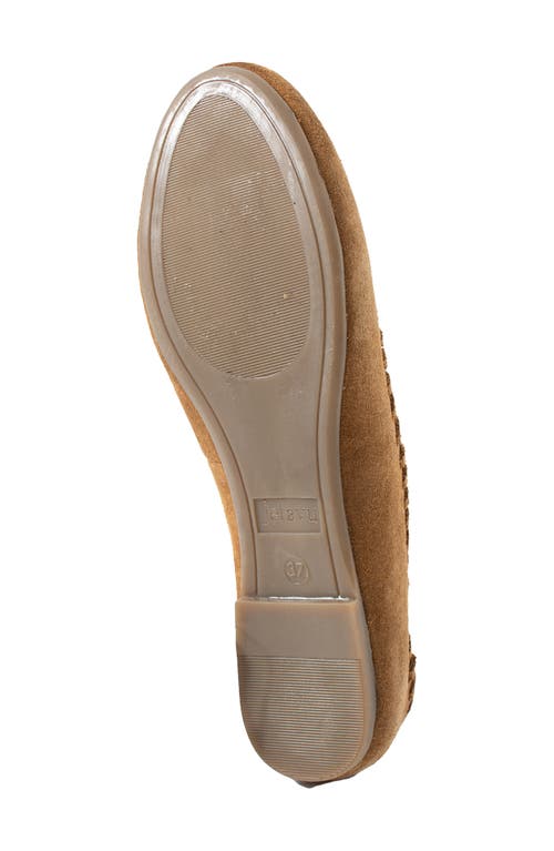 Jelavu Ella Whipstitch Ballet Flat In Brown
