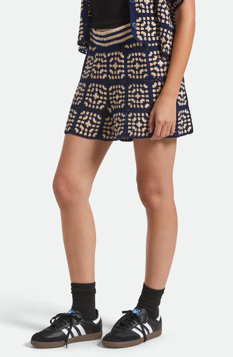 Brixton Cotton Crochet Shorts, Alternate, color,