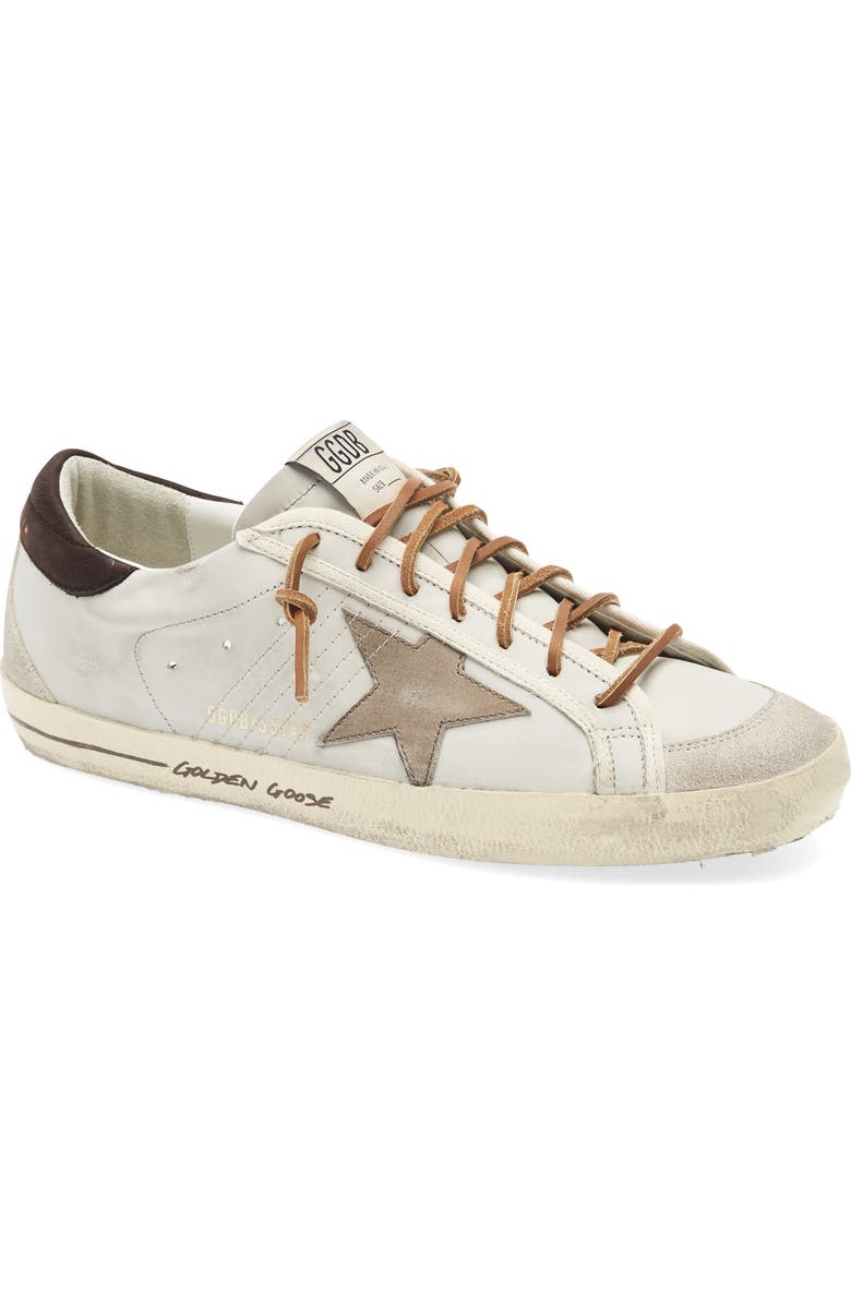 Golden Goose Super-Star Sneaker, Main, color, Grey Cloud/ Dark Grey/ Brown