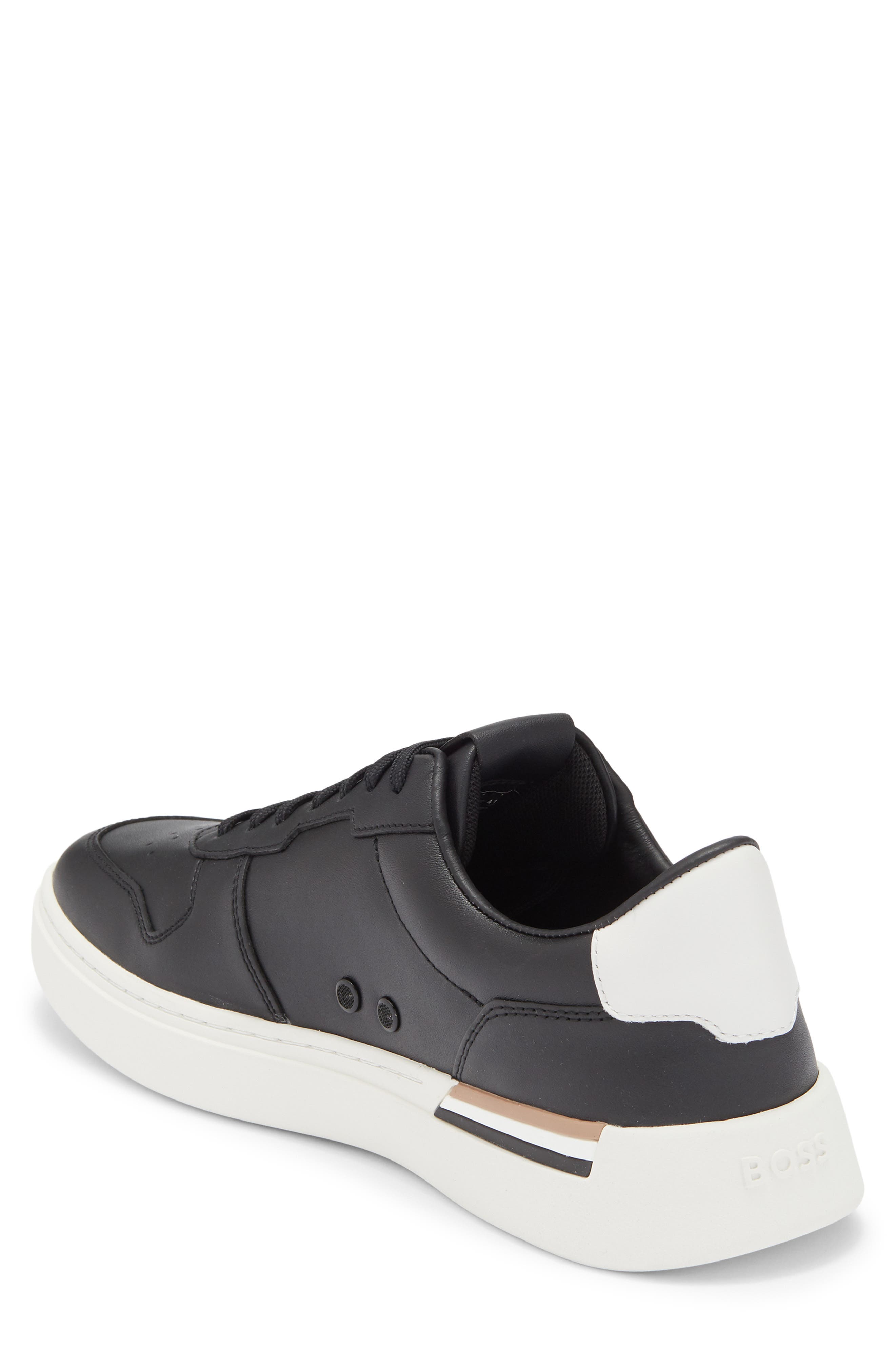 BOSS Clint Tenn Low Top Sneaker, Alternate, color, Black