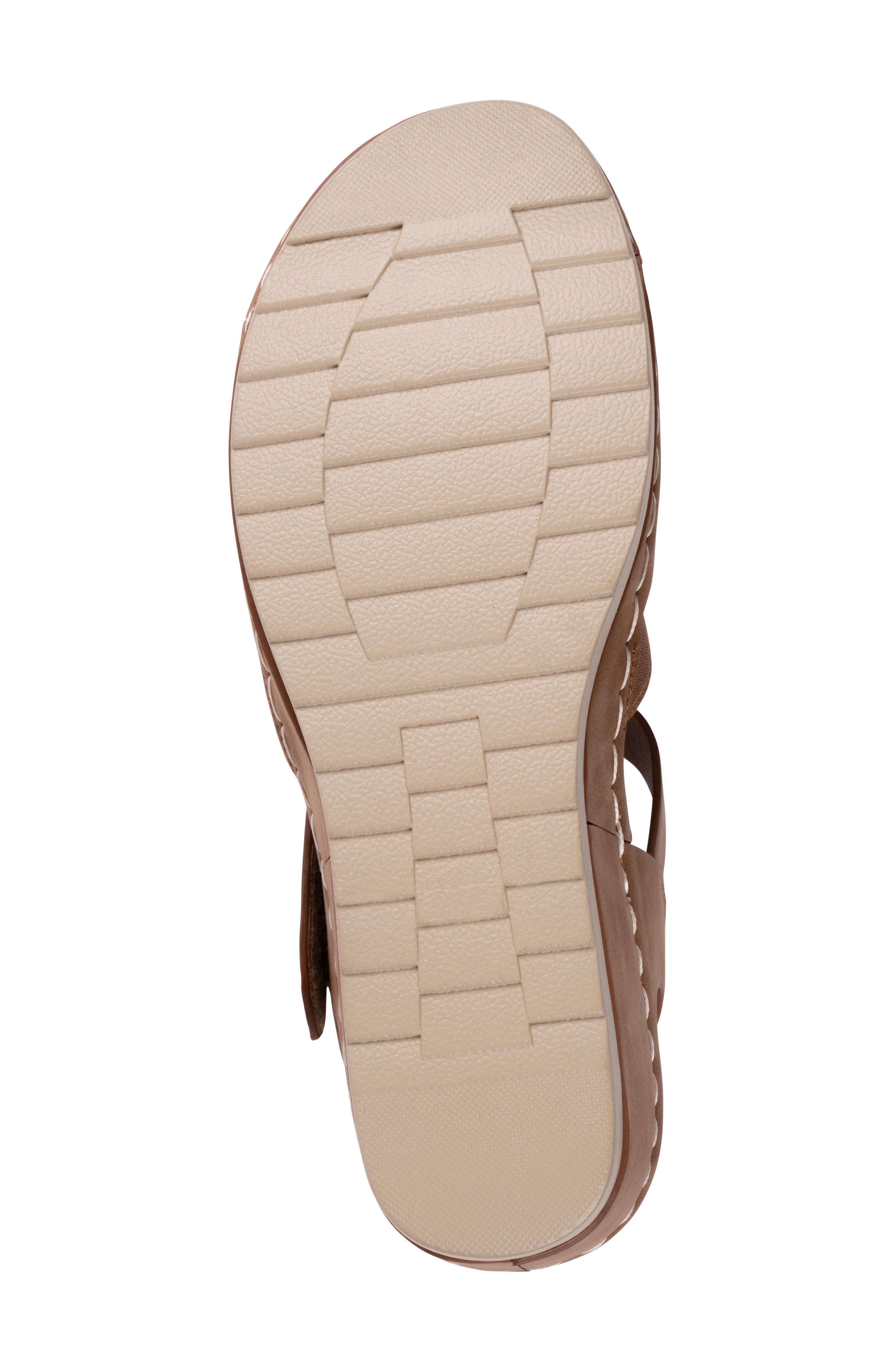 GOOD CHOICE NEW YORK Yuna Ankle Strap Wedge Sandal, Alternate, color, Tan
