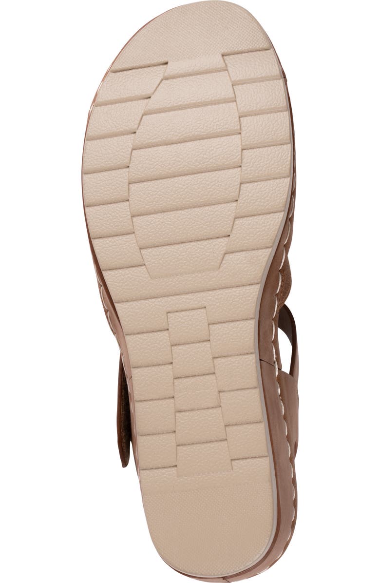 GOOD CHOICE NEW YORK Yuna Ankle Strap Wedge Sandal, Alternate, color, Tan