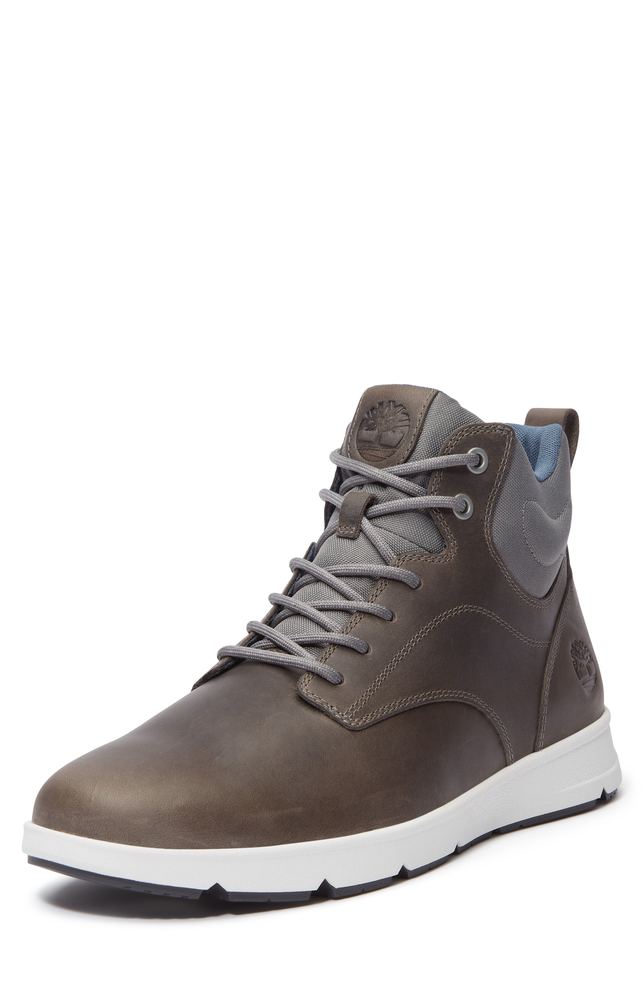 Timberland Parker Street High Top Sneaker, Alternate, color, Dark Grey Full Grain
