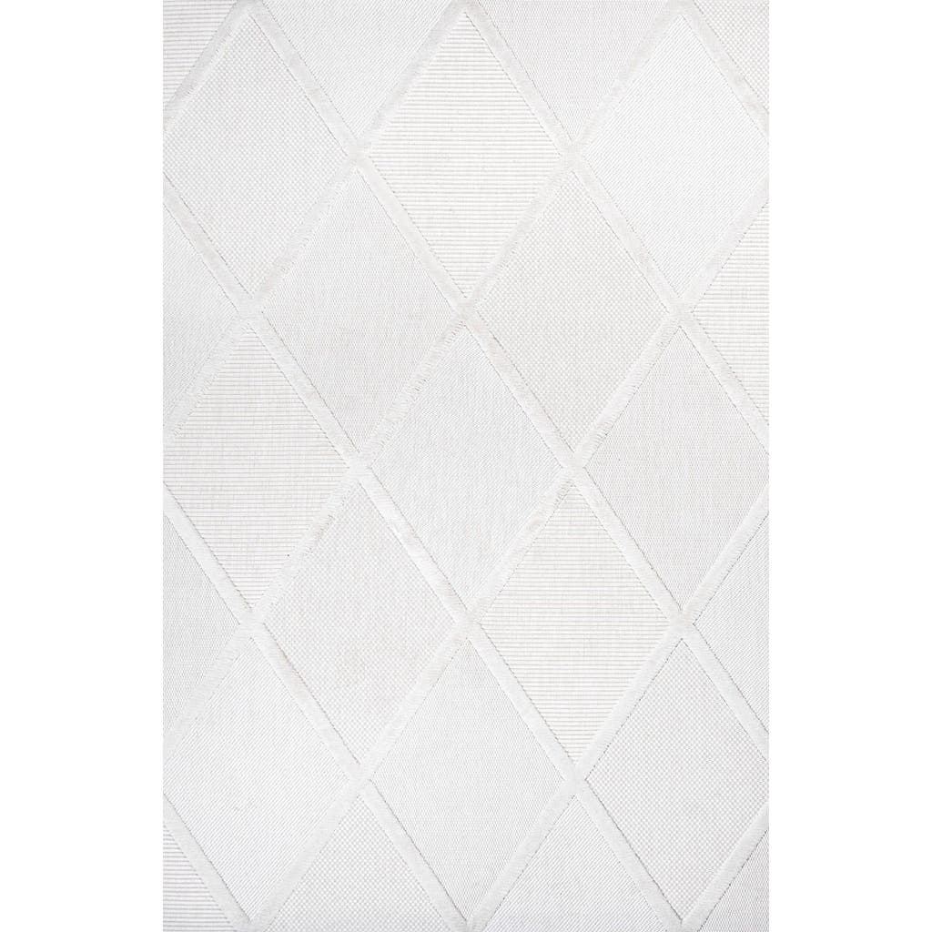 Jonathan Y Salines Diamond Trellis Indoor/outdoor Area Rug In White