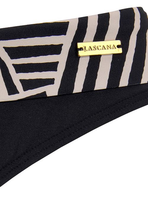 Lascana Geometric Print Fold Over Bikini Bottom In Multi