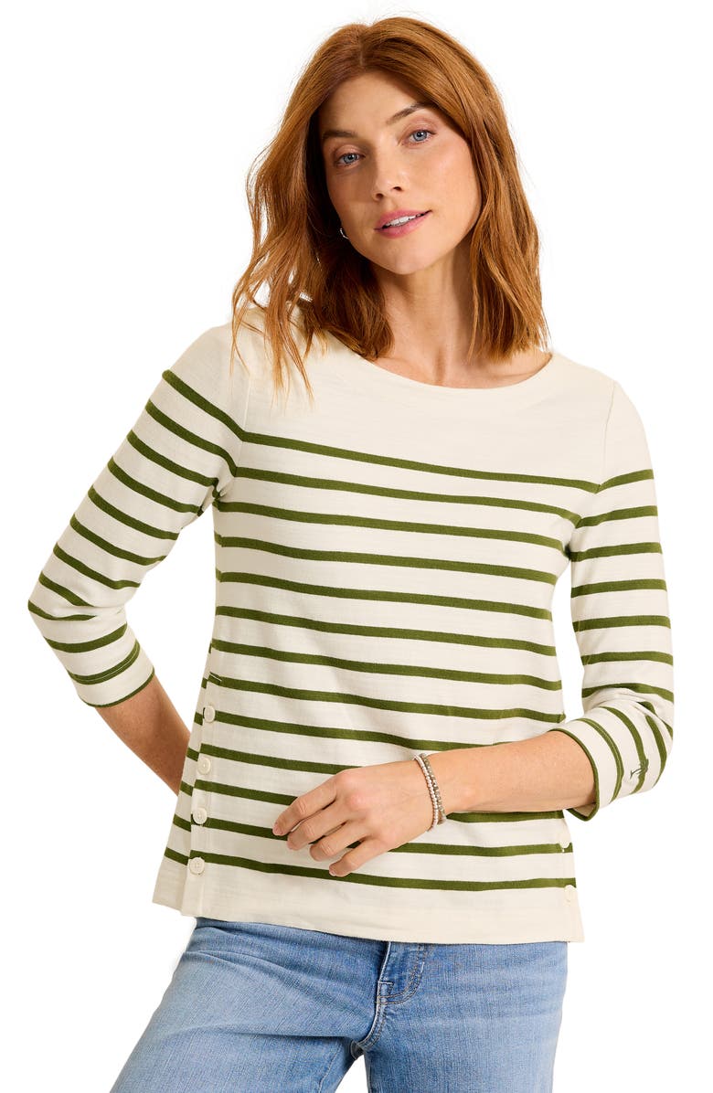 Tommy Bahama Bahama Bliss Stripe Knit Top, Alternate, color, Coconut
