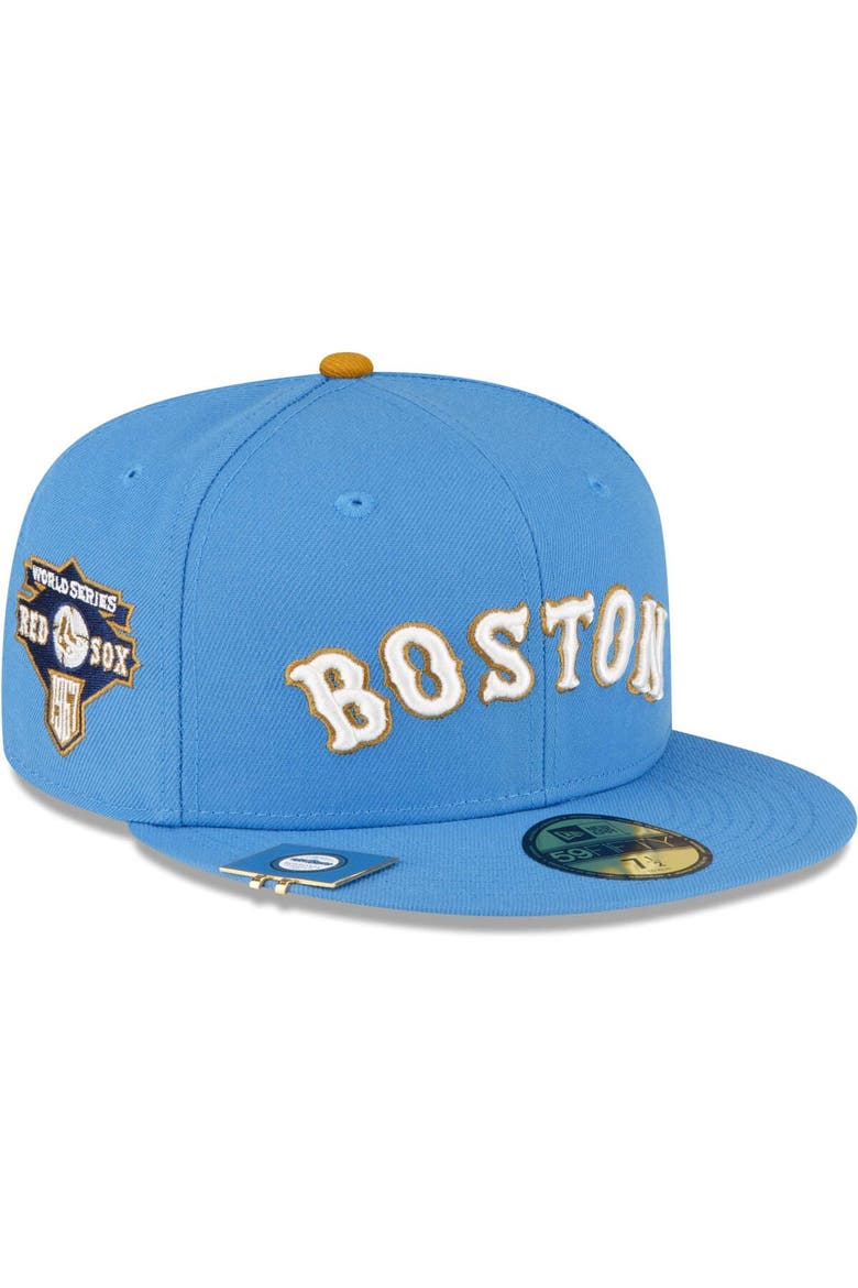 Men's New Era Light Blue Boston Red Sox City Flag 59FIFTY Fitted Hat, Main, color, Light Blue