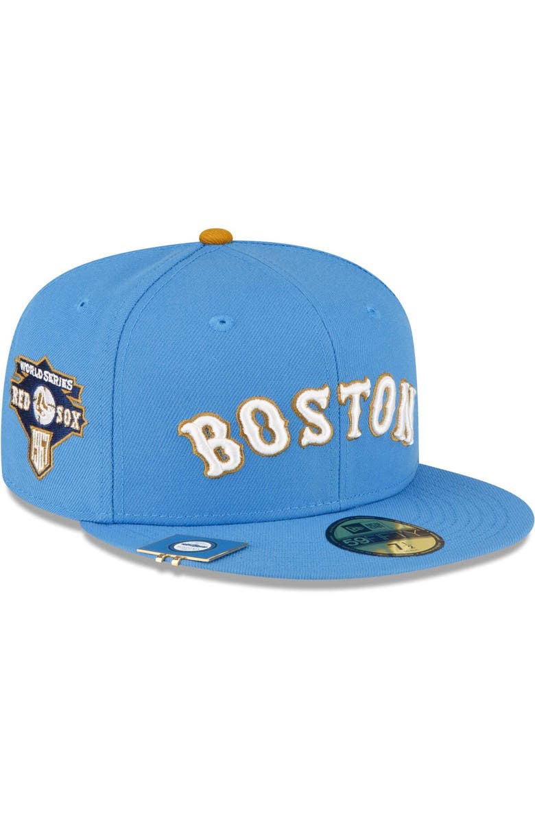 New Era Men's New Era Light Blue Boston Red Sox City Flag 59FIFTY Fitted Hat, Main, color, Light Blue