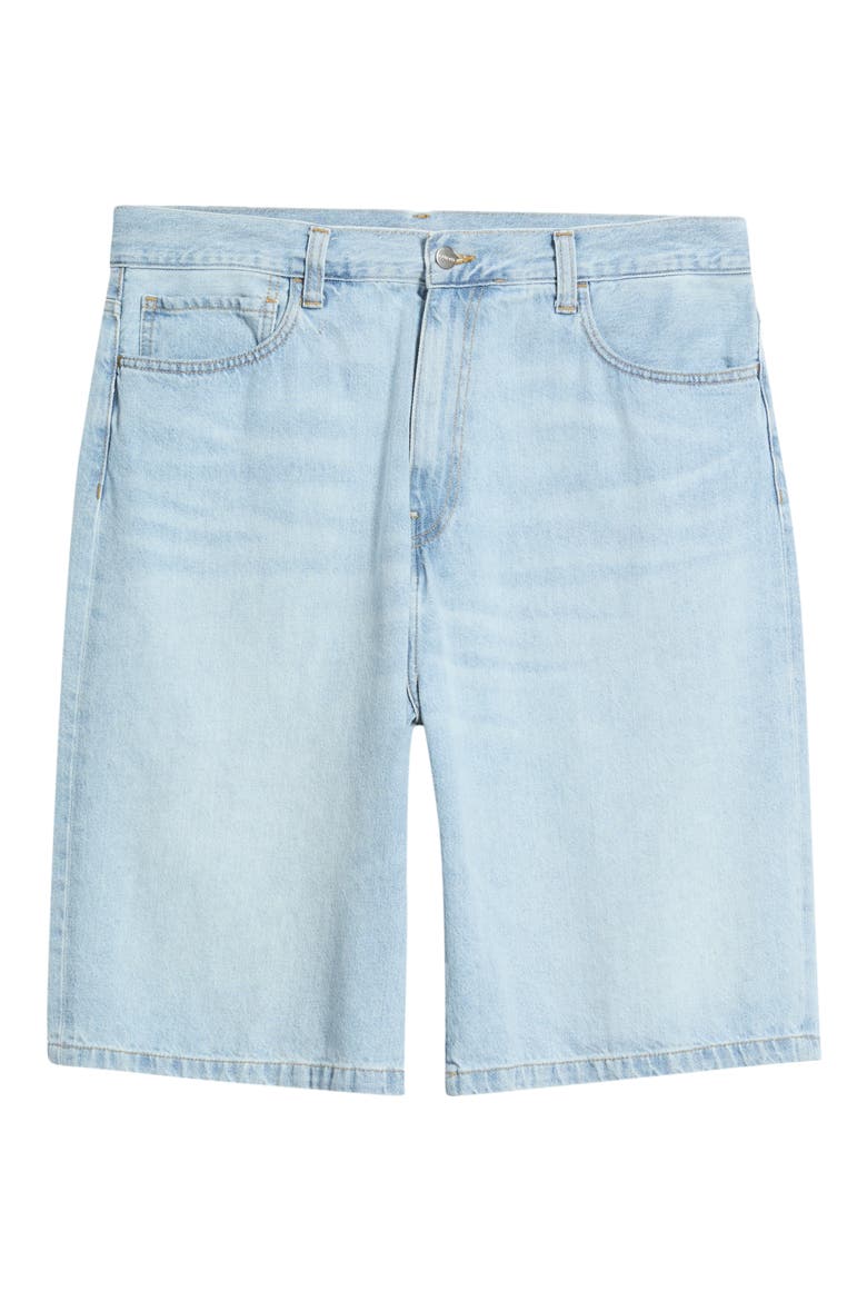 Landon Denim Shorts, Alternate, color, BLUE (HEAVY WORN BLEACHED)