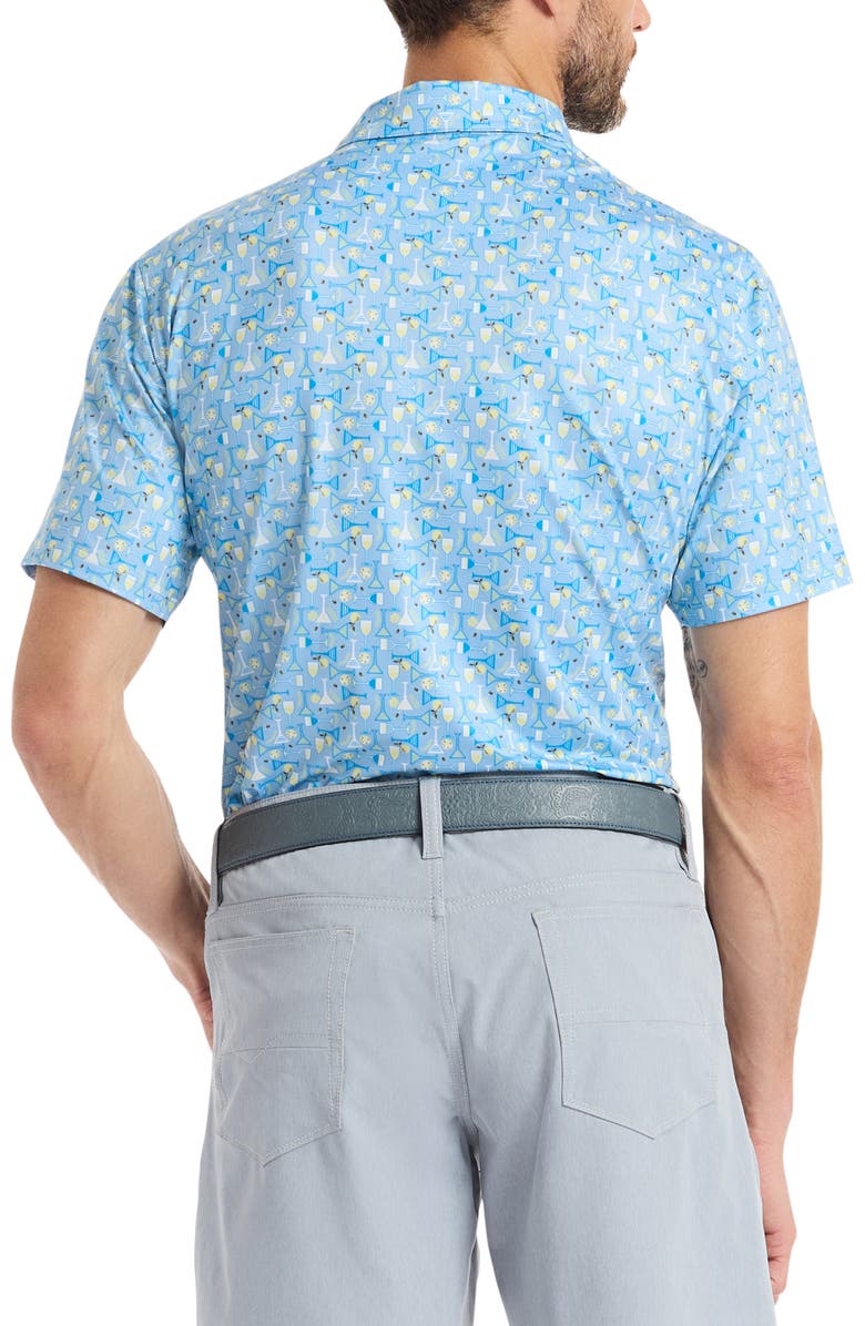 Robert Graham Society Knit Polo, Alternate, color, Light Blue