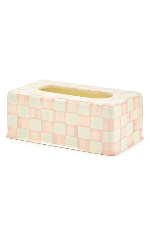 Rosy Check Standard Tissue Box Holder