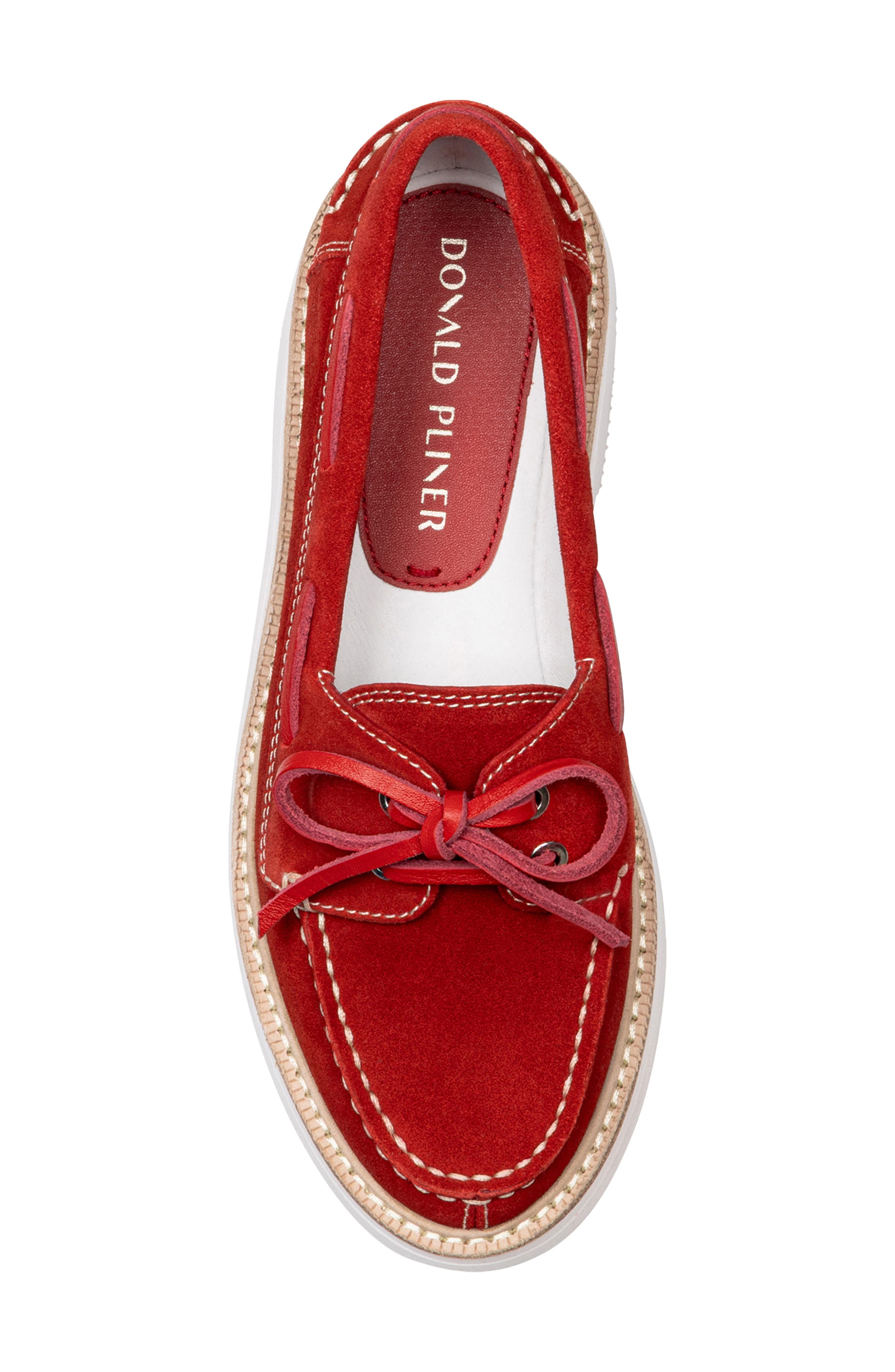 Donald Pliner Lillith Boat Shoe, Alternate, color, Tomato