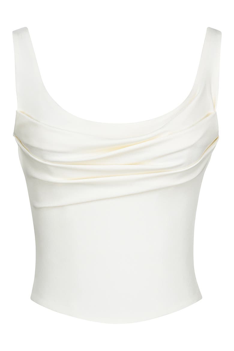The Drape Neck Corset Top, Alternate, color, IVORY
