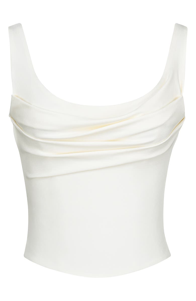 HOUSE OF CB The Drape Neck Corset Top, Alternate, color, Ivory