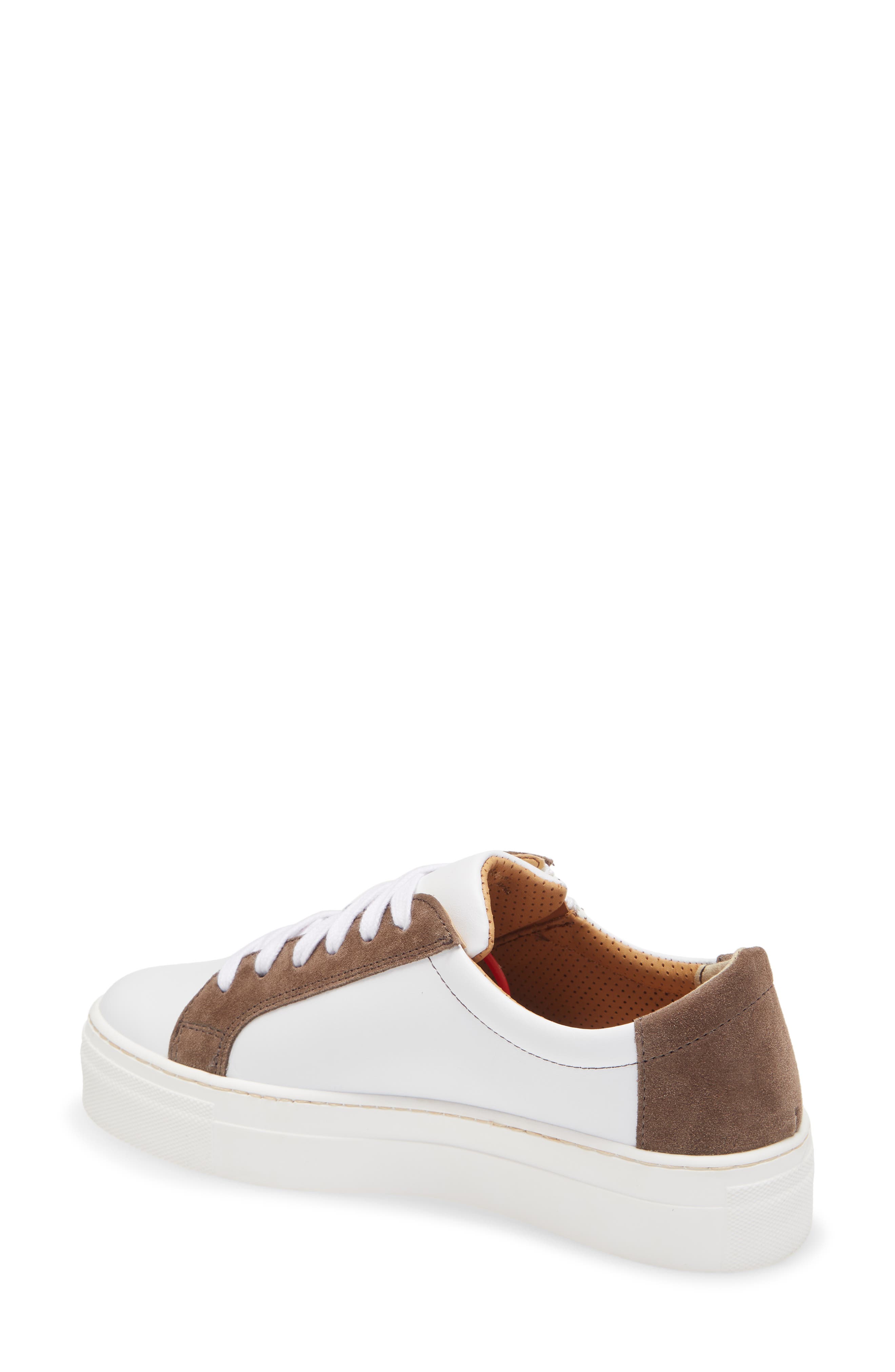 Grande Platform Sneaker, Alternate, color, WHITE/ GRAFITE KINO/ SUEDE