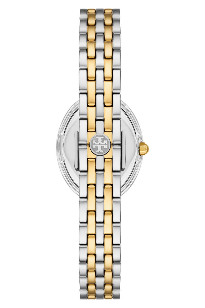 The Oval Bracelet Watch, 22mm x 28mm, Alternate, color, TWO TONE
