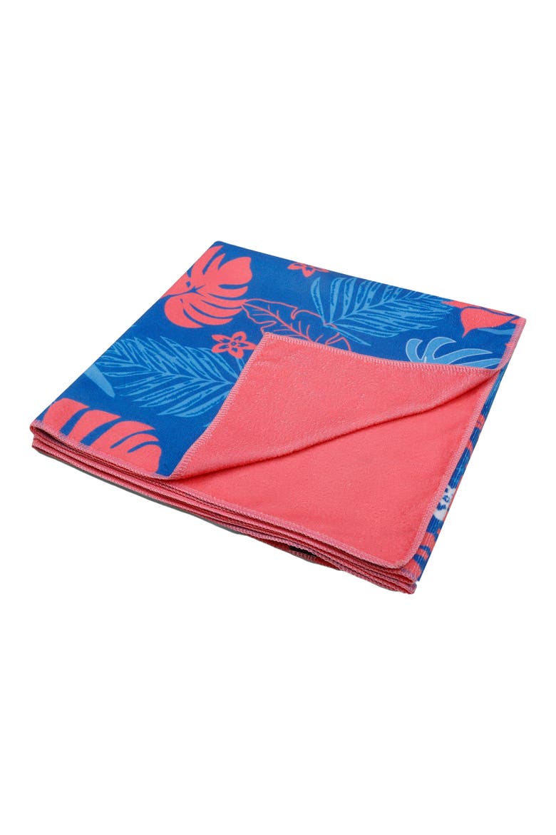 Hawaiian Beach Towel, Main, color, Blue and Pink and White