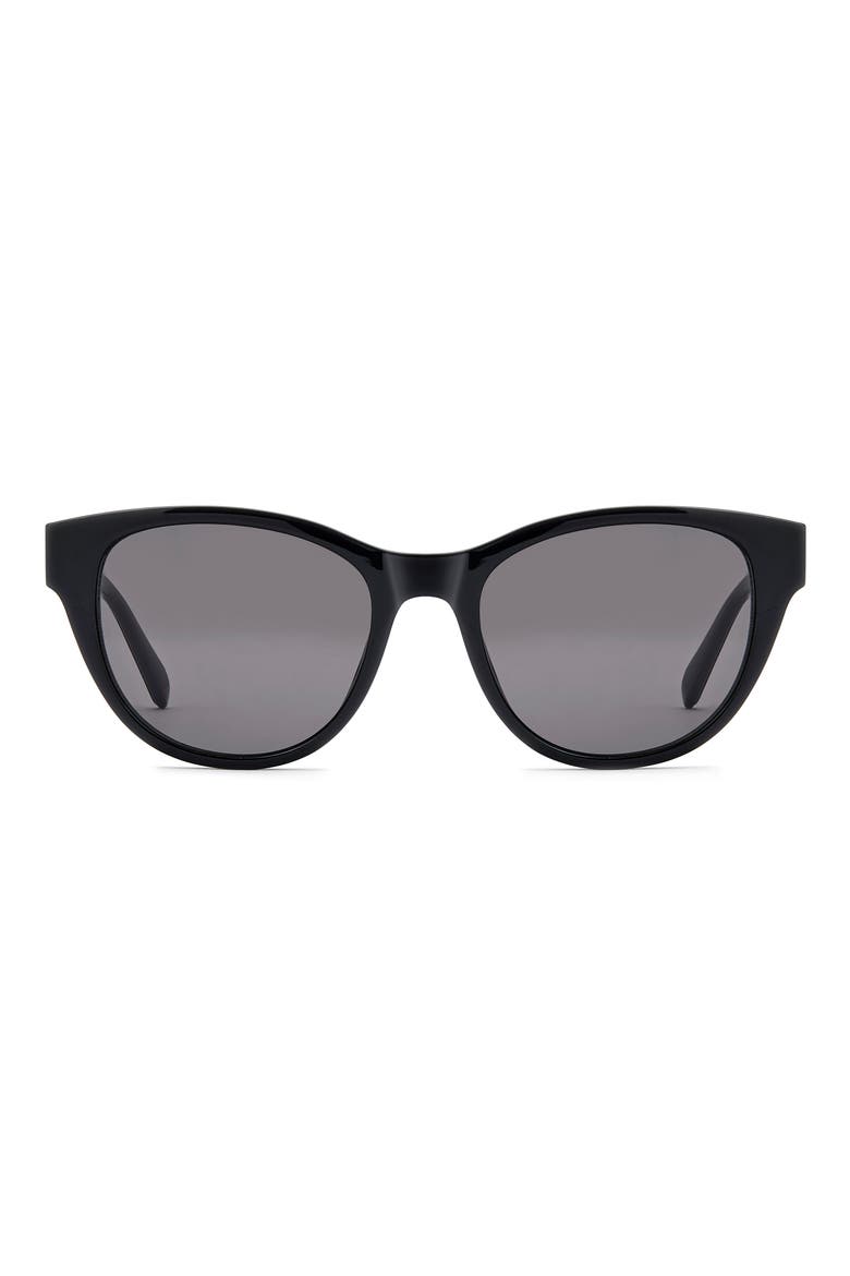 53mm Square Sunglasses, Main, color, BLACK/ GREY