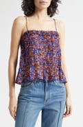 Ulla Johnson Florian Floral Silk Top