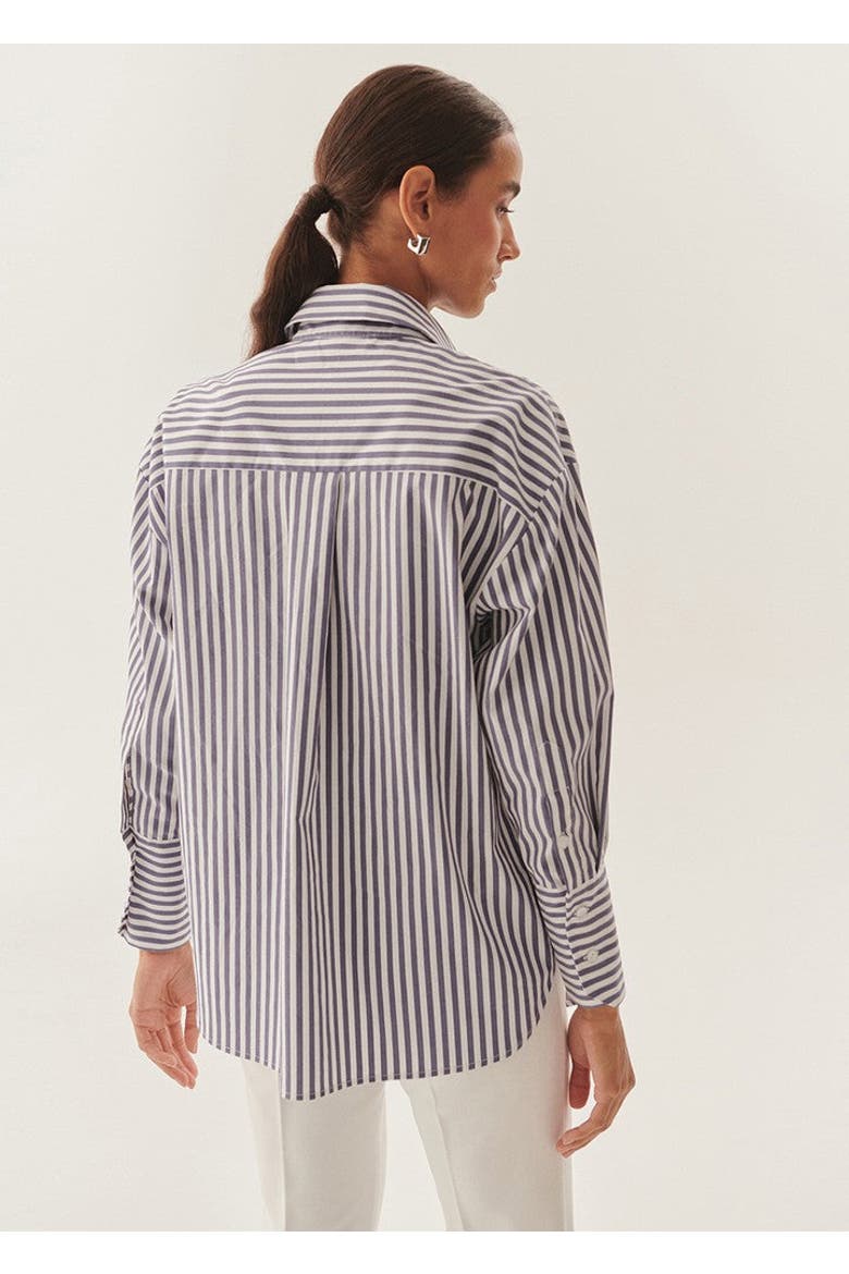 Daniela Poplin Shirt, Alternate, color, NAVY