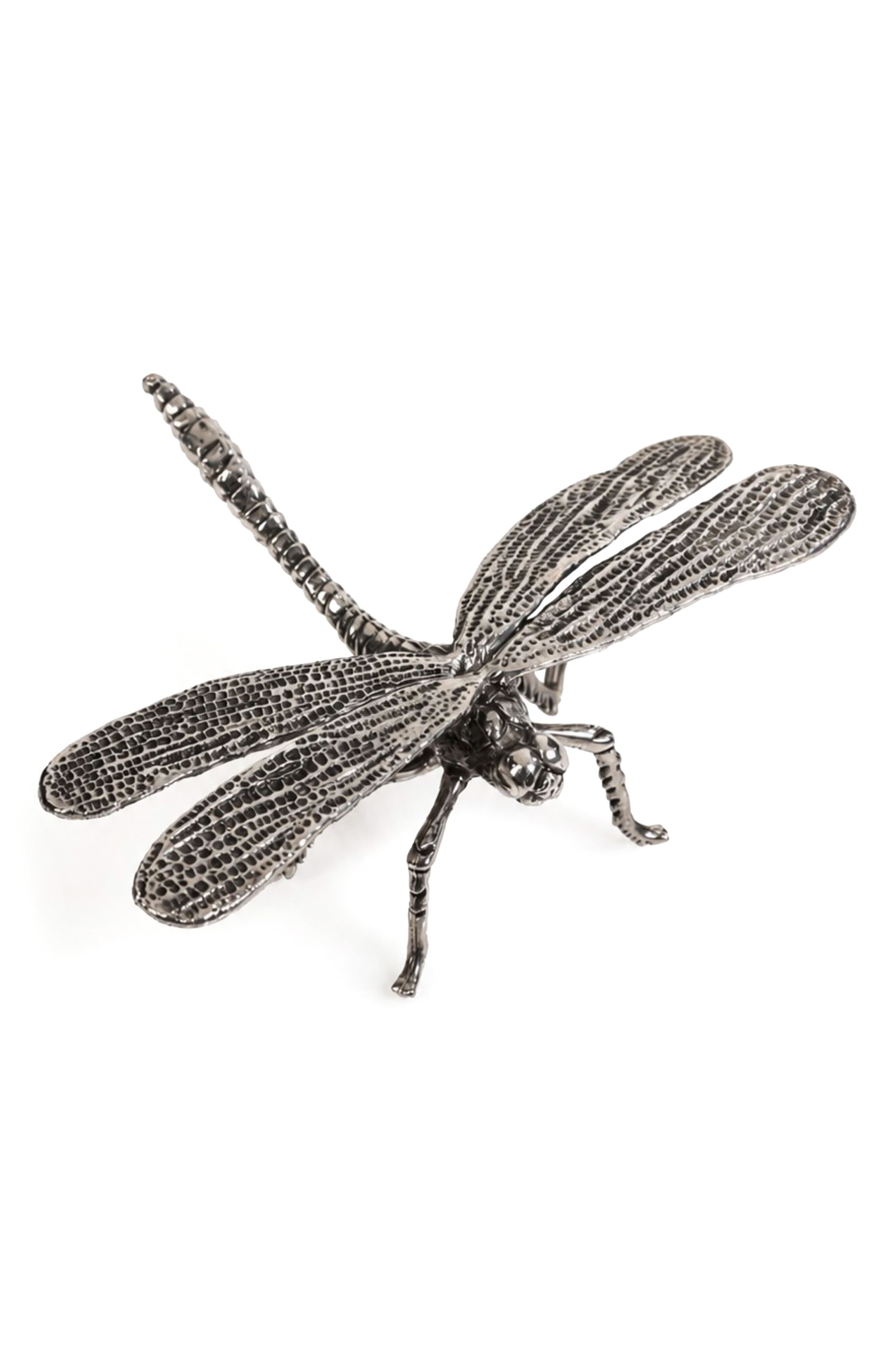 Zodax Antique Pewter Dragonfly Decorative Figurine