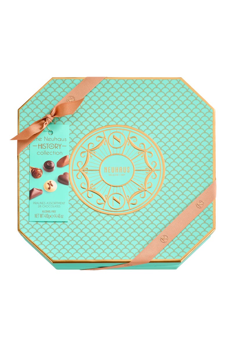NEUHAUS History Collection 28-Piece Chocolate Assortment, Alternate, color, Teal