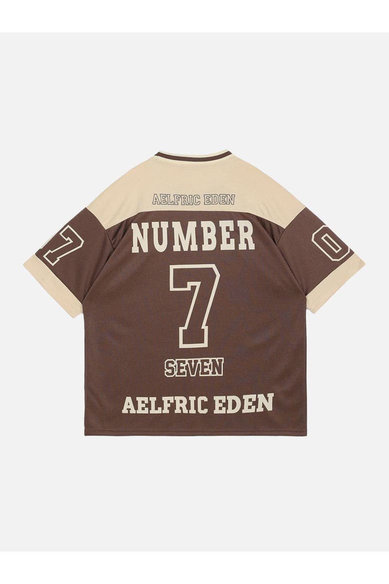 Contrast Color Soccer Jersey, Alternate, color, Coffee