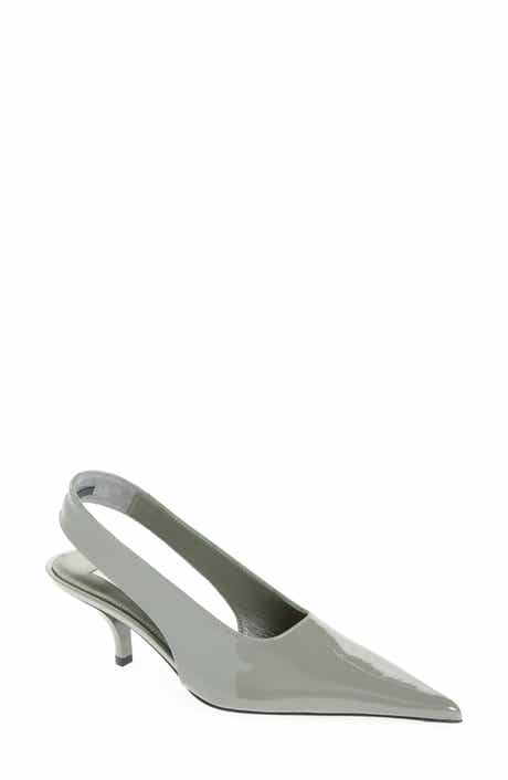 Classic Kitten Heel Slingback Pump