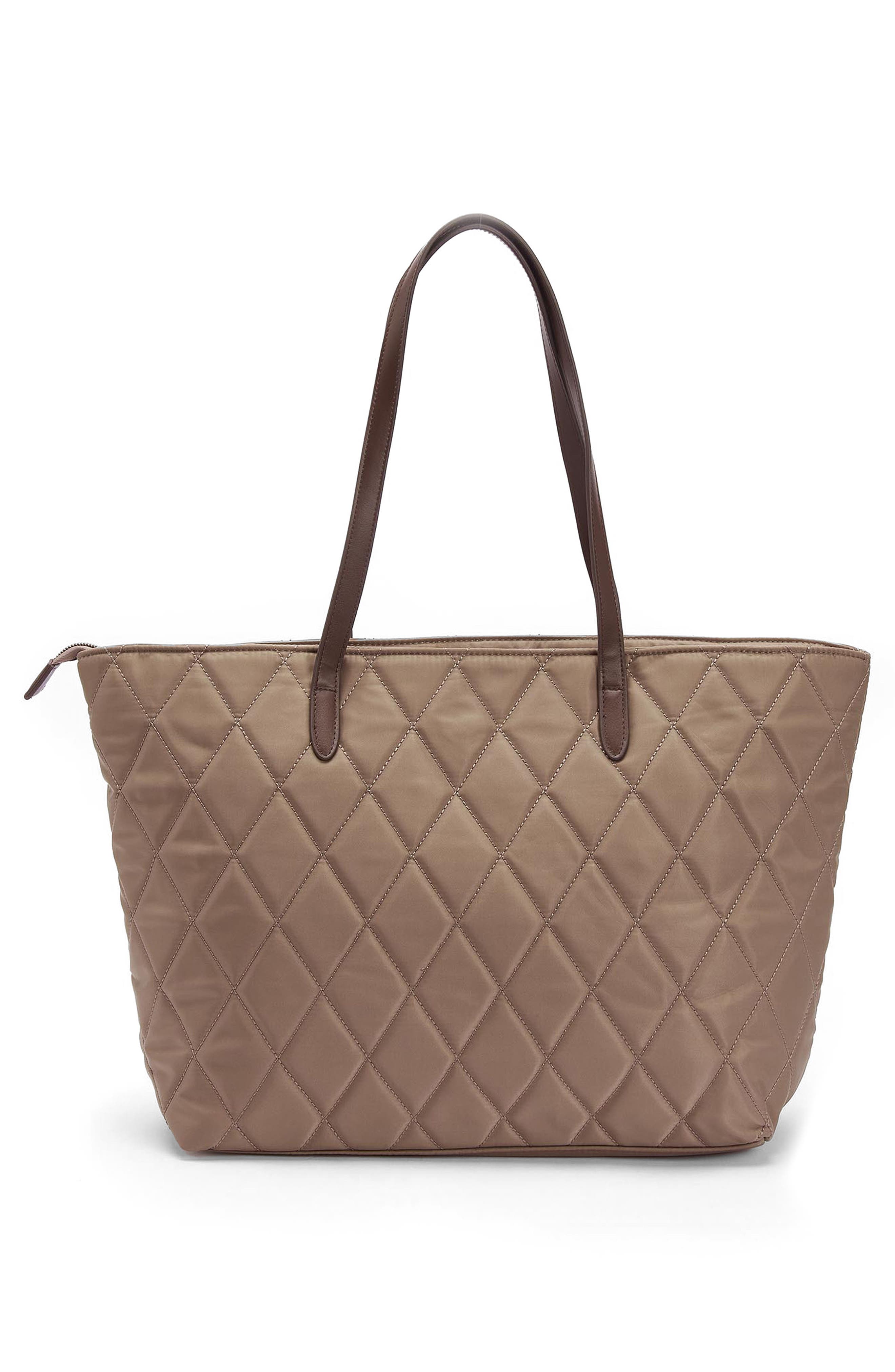 Barbour Diamond Quilted Nylon Tote Bag, Alternate, color, 