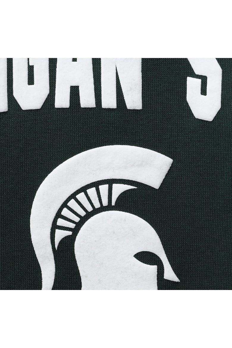 Women's Nike Green/Charcoal Michigan State Spartans Campus Dolman Pullover Sweatshirt, Alternate, color, Green